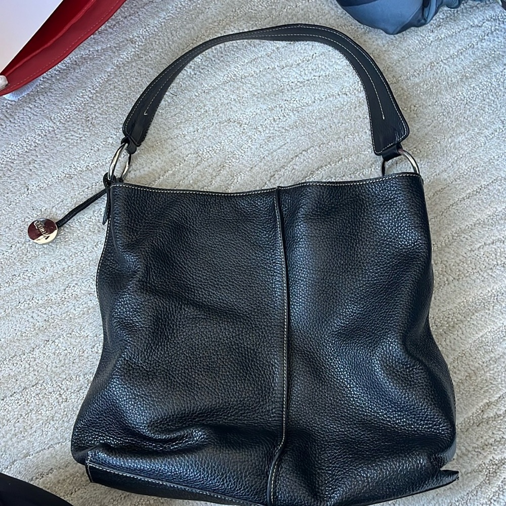 Black leather Furla bag